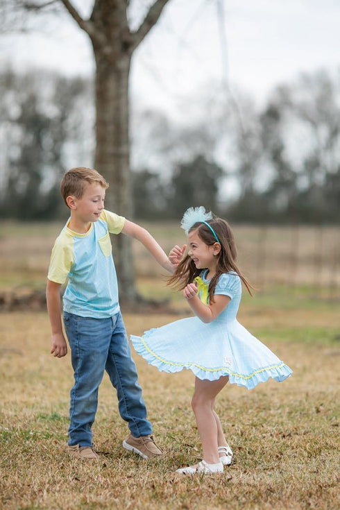 powder-blue-plaid-twirl-dress-just-for-littles®️ - Sophia's Style -5